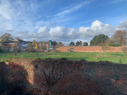 Demolition of Christleton Hall buildings