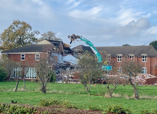 Demolition of Christleton Hall buildings