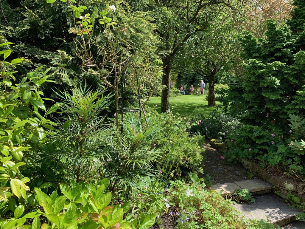 One of the lawn entrances