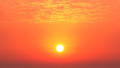 Sun setting