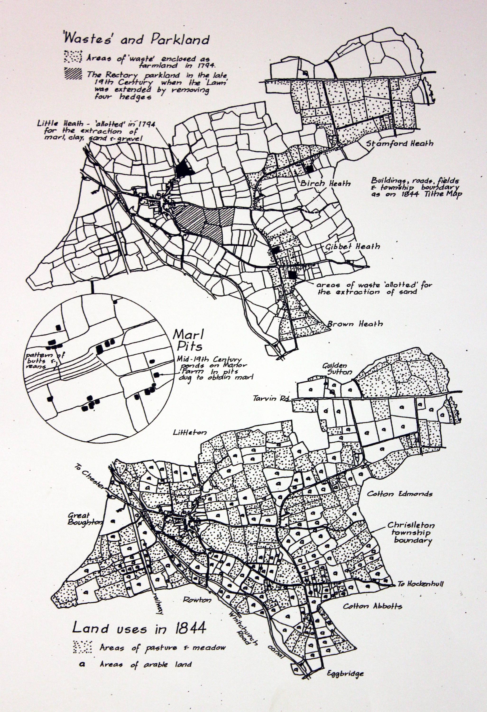 Christleton Land in 1794 and 1844  Christleton Land in 1794 and 1844
