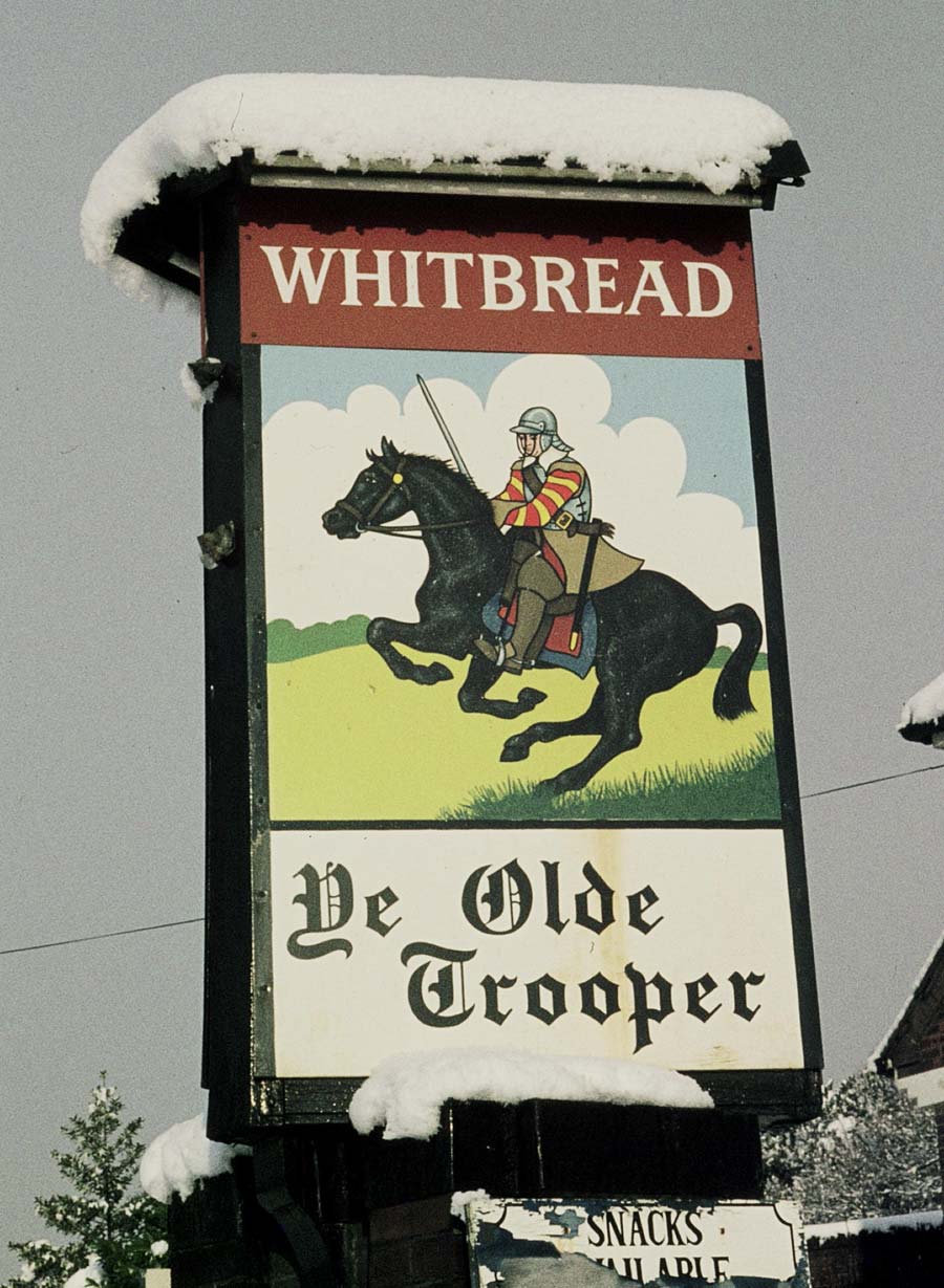 The Old Trooper Inn sign, Christleton  The Old Trooper Inn sign, Christleton