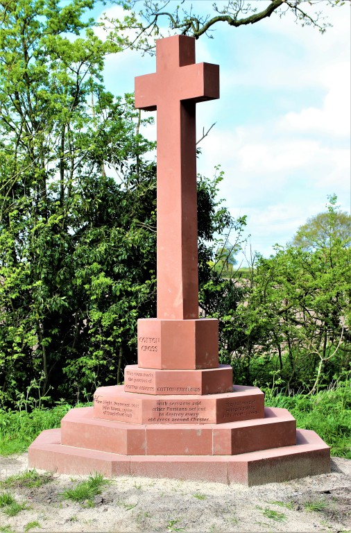 Cross at the site of Cotton Gate on Plough Lane  Cross at the site of Cotton Gate on Plough Lane