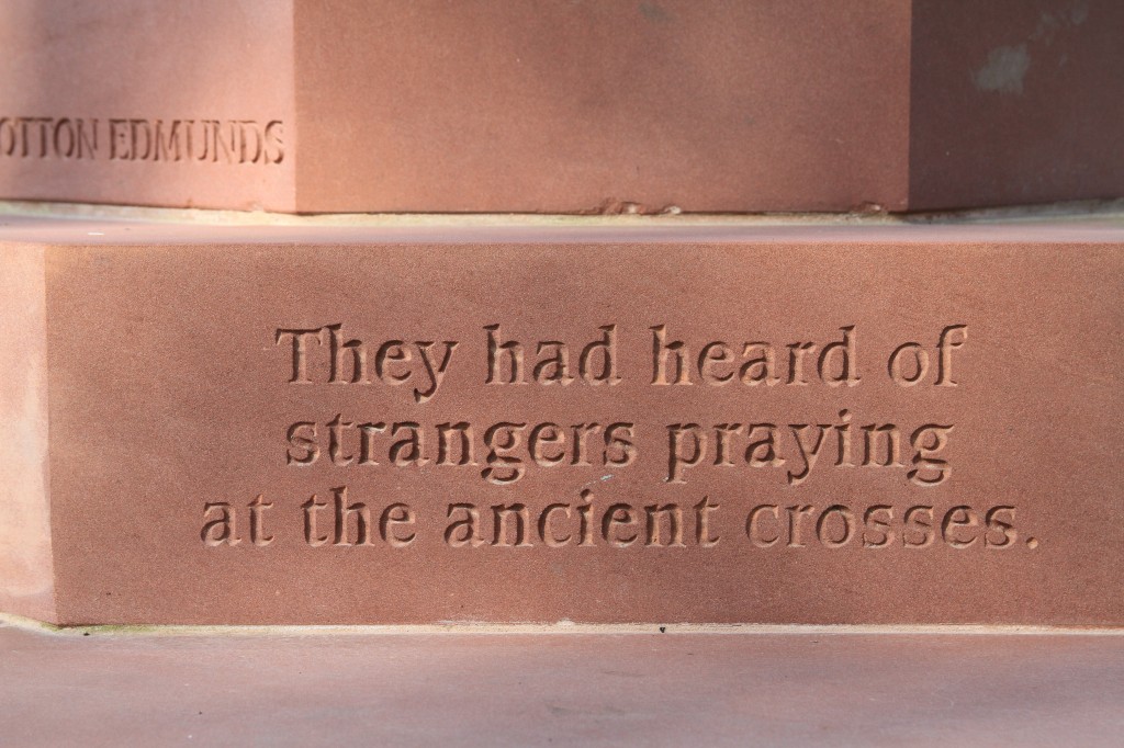 They had heard of strangers praying at the ancient crosses  They had heard of strangers praying at the ancient crosses