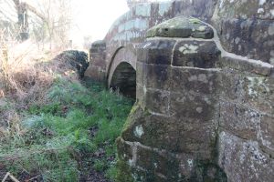 Buttress on Tarvin side of the bridge