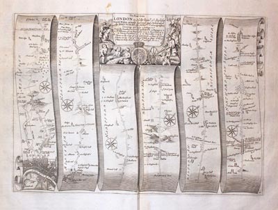 Plate 21 John Ogilby Road Map 1675