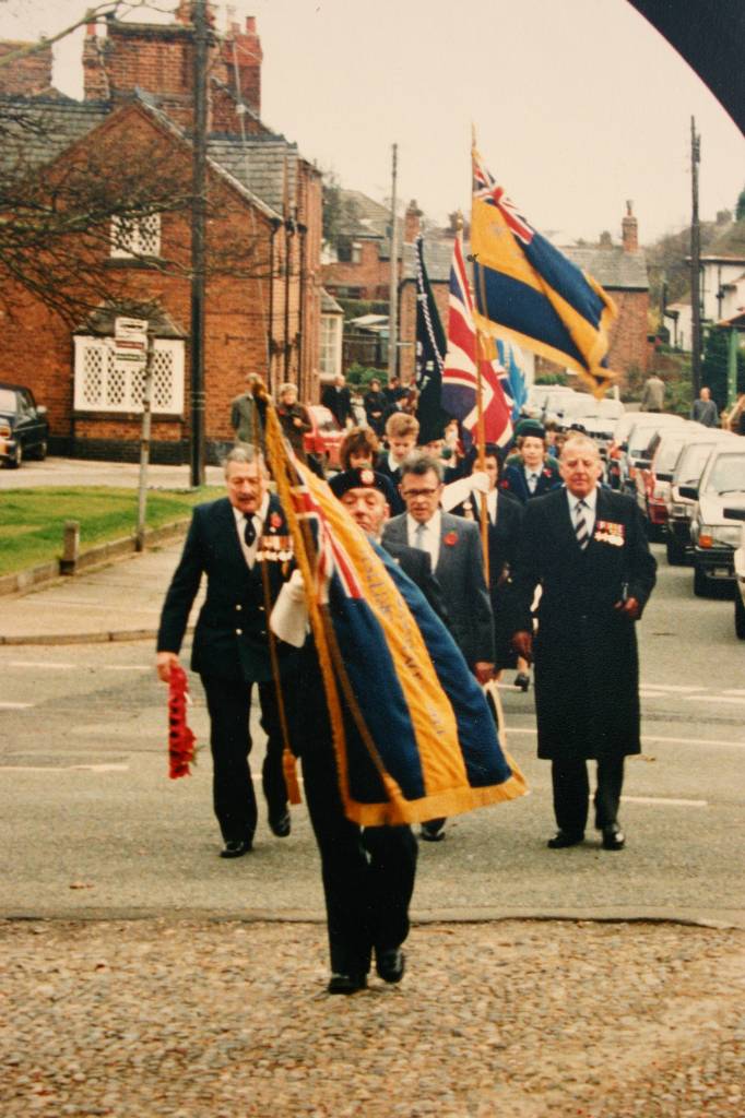 Bill Lewis leading Remembrance at St. James' Church, Christleton