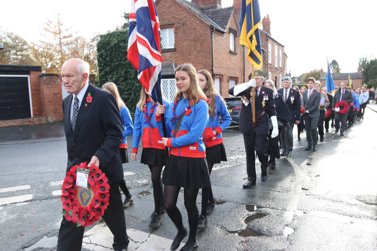 Remembrance Day in 2018 at Christleton