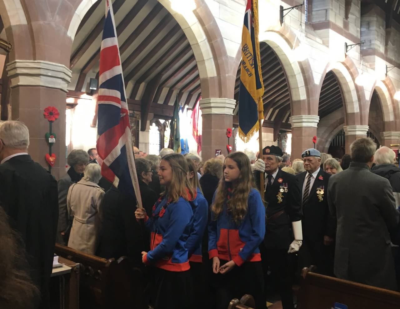 Service at St. James' Christleton on Remembrance Day 2018