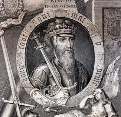  18th century copper engravings of Edward III the father of the Black Prince 