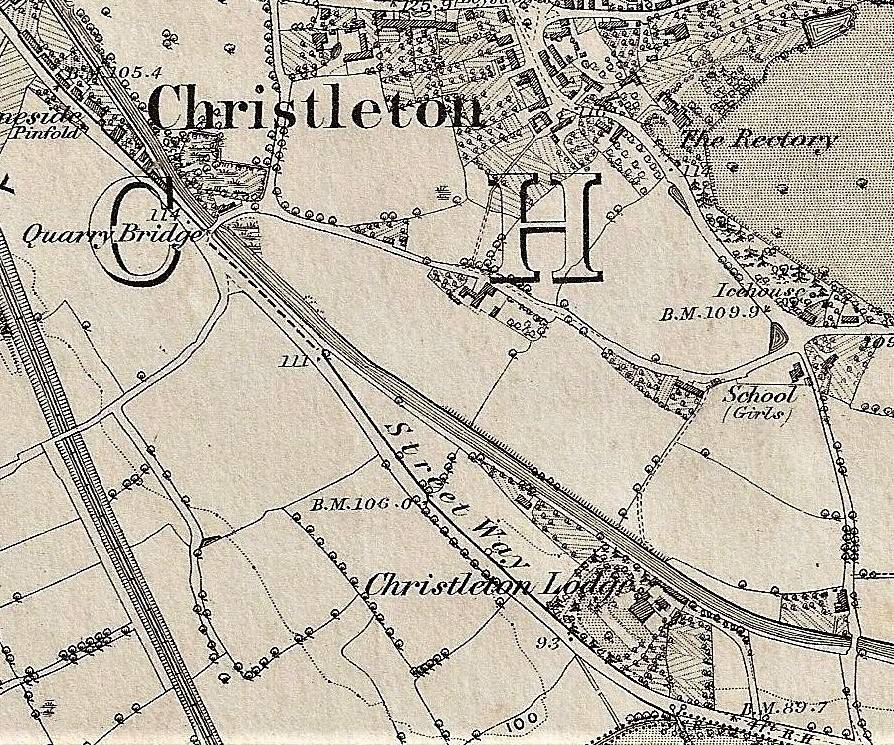 Quarry Lane, Christleton in the 1850's