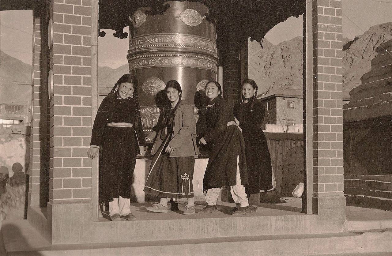 The Girls with Prayer Wheel