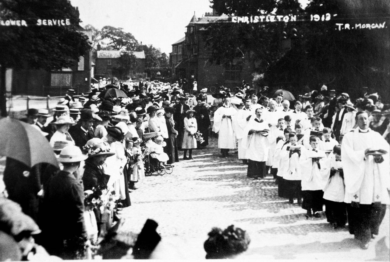 1913 Christleton Flower Service
