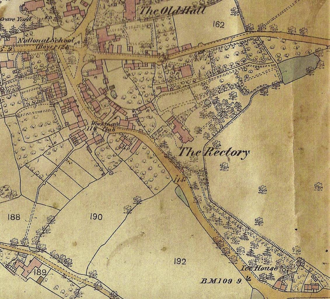 Map showing the Pond in Quarry Lane, Christleton