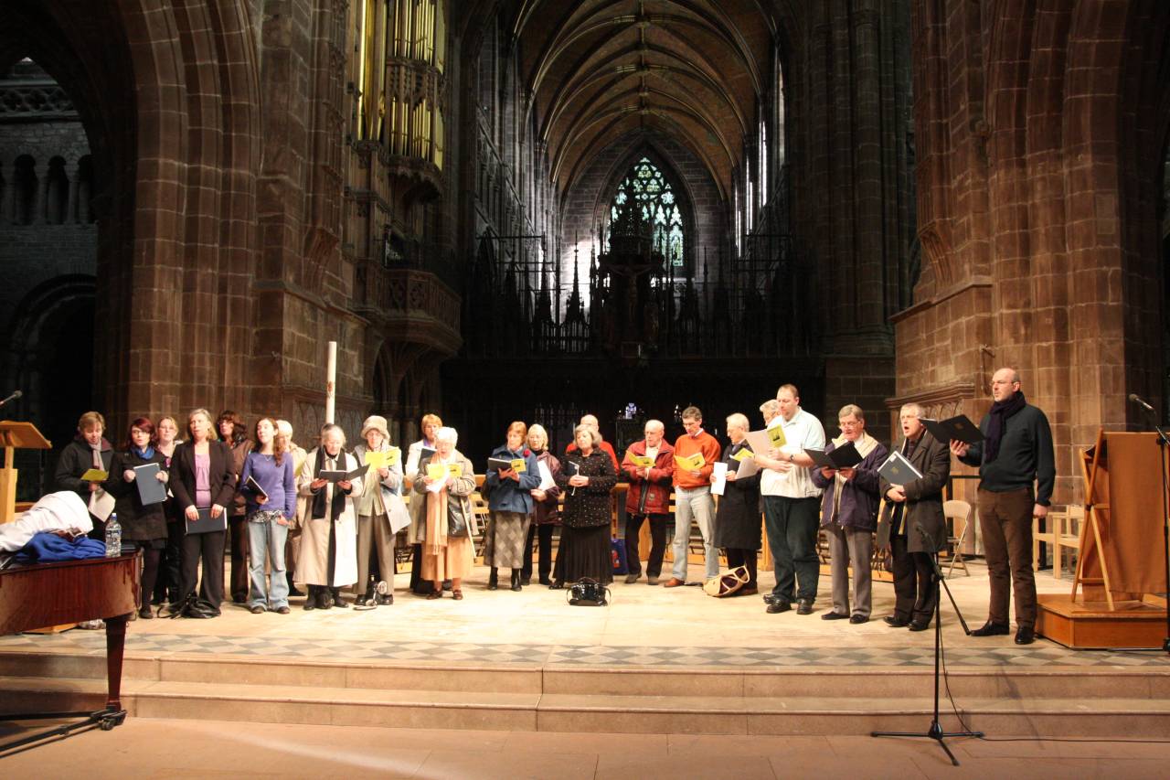 Christleton Church Choir at Chester Cathedral on Good Friday