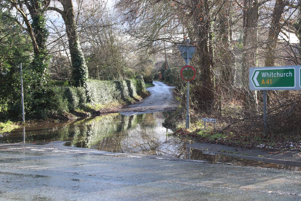 Flooding in Rowton Lane