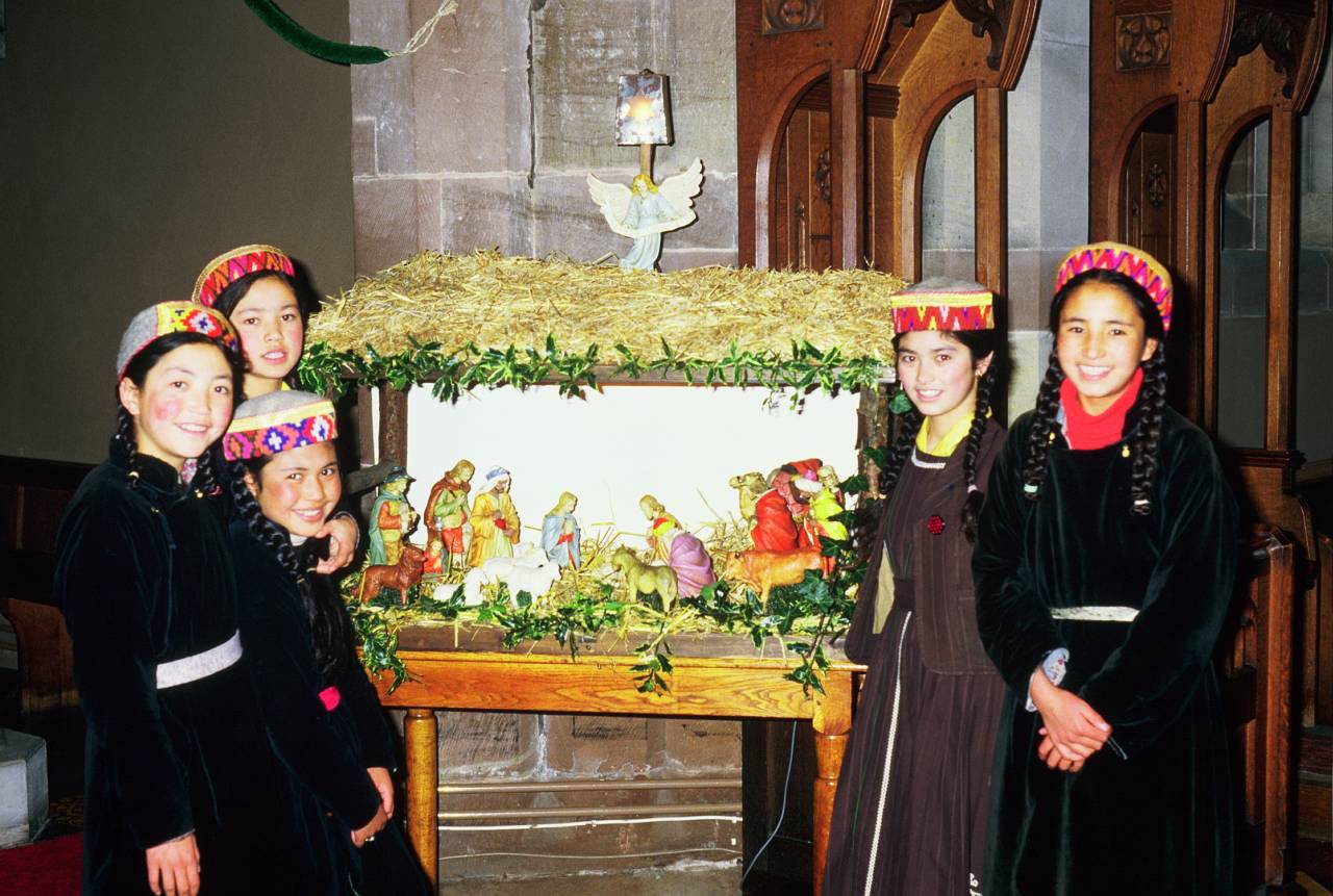Girls from Ladakh in Church