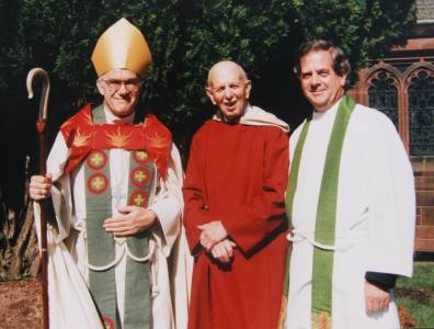  The Bishop, Cliff Boddy and Rev. Peter Lee at St. James', Christleton 