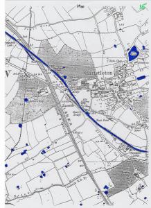 Map of Marl Pits in Christleton an Rowton 