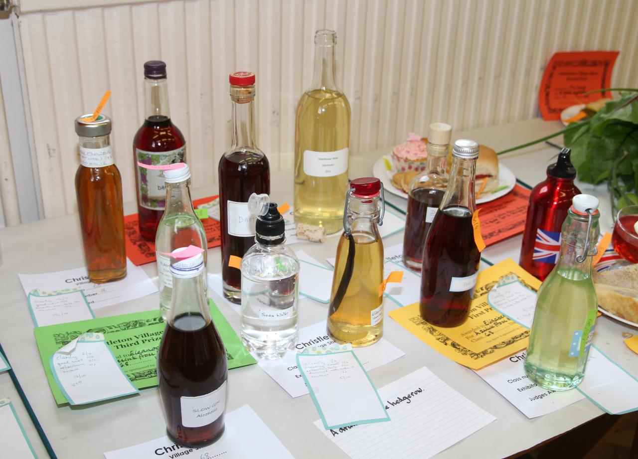 Wine and Cordial Section Christleton Village Show