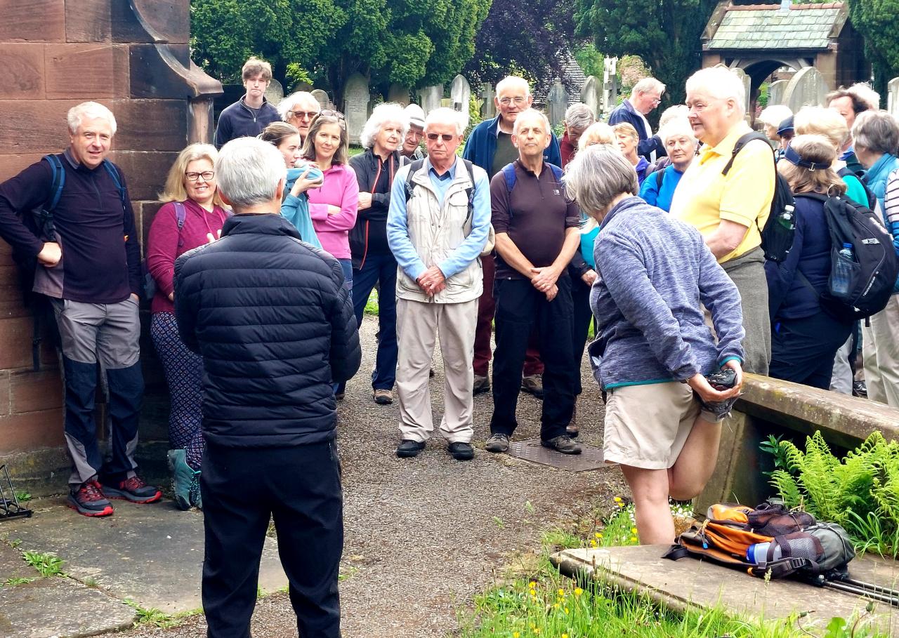 Gathering at St.James' Christleton for Beating the Bounds