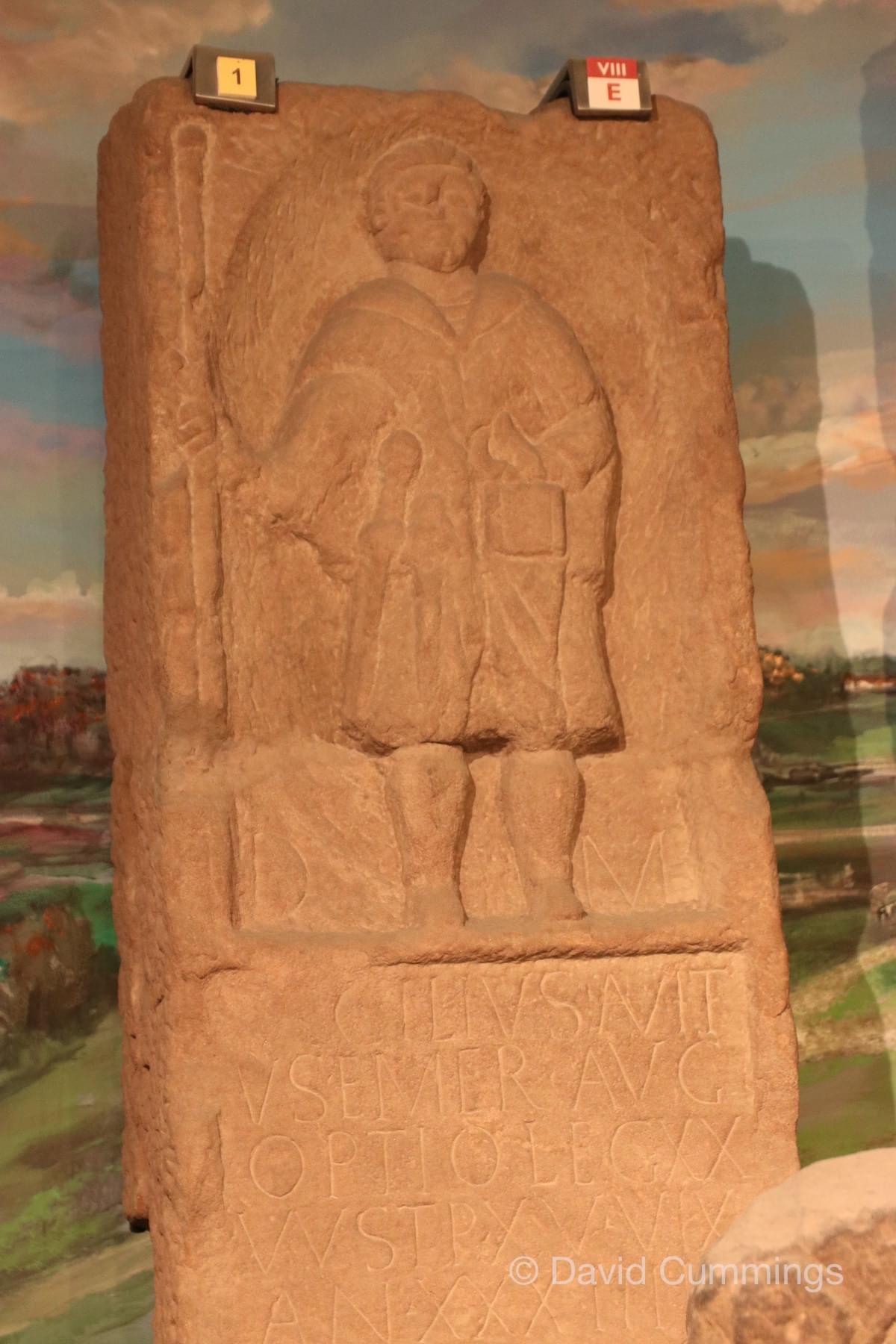 The actual tombstone of Caecilius Aviticus