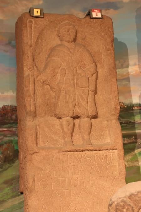 The actual tombstone of Caecilius Aviticus