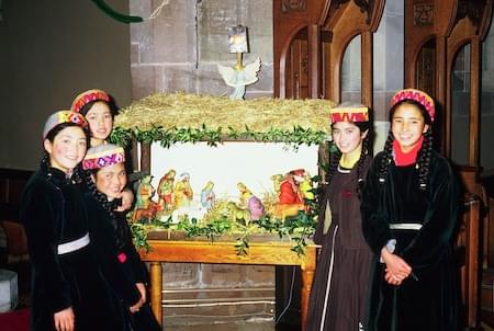 Ladakh Girls at Christmas 1987