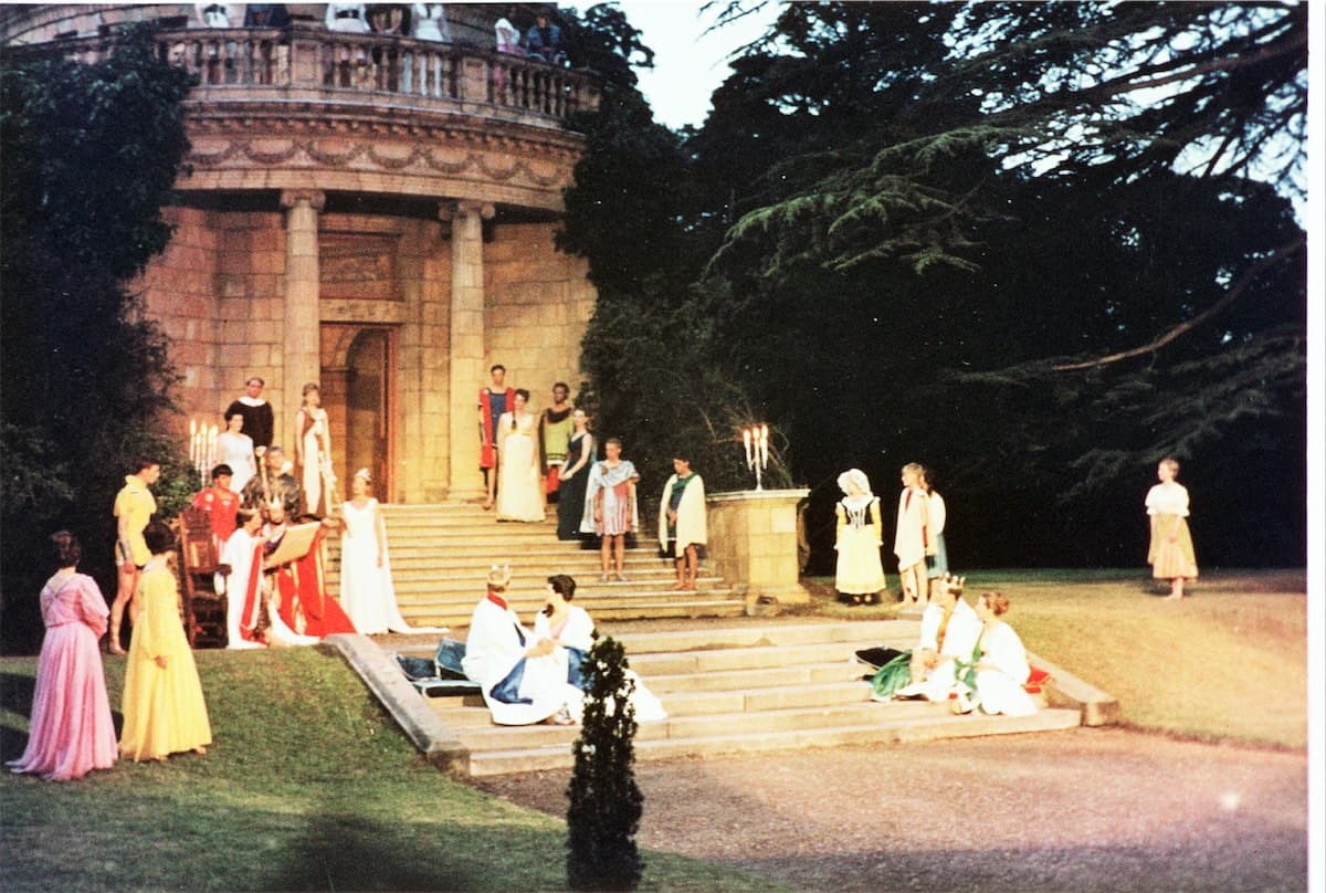 Players performing at Eaton Hall, Cheshire