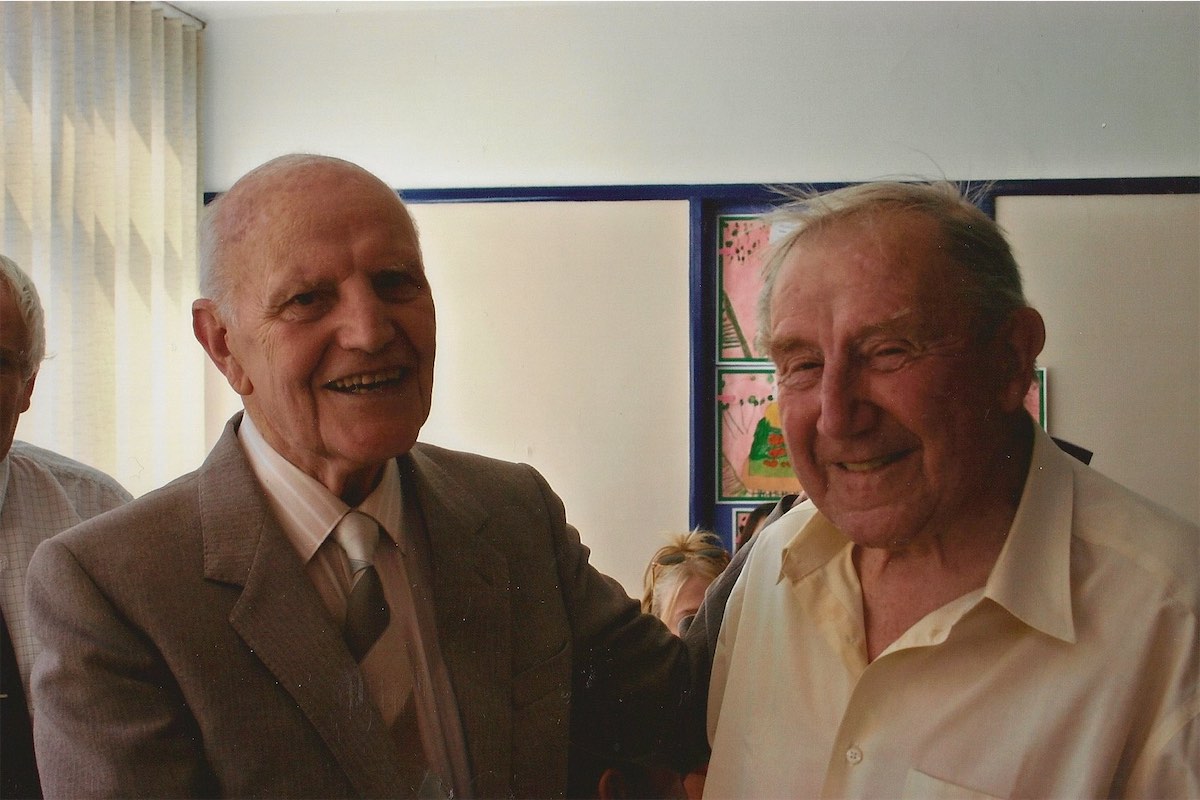 Les with Jim Partington at Christleton Village Show.