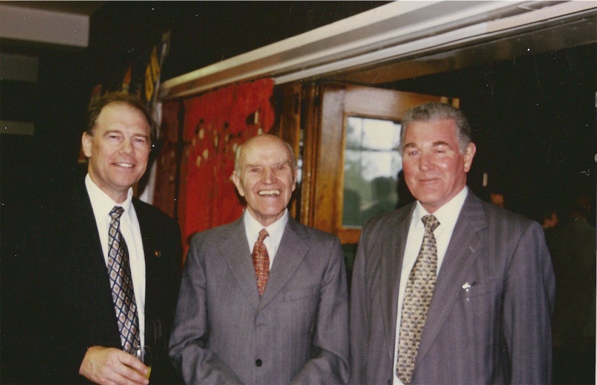 Les with Phil Hodges and Geoff Lawson