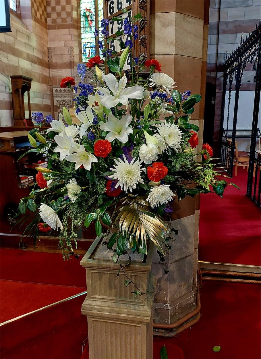Flowers at St. James' Church, Christleton  Flowers at St. James' Church, Christleton