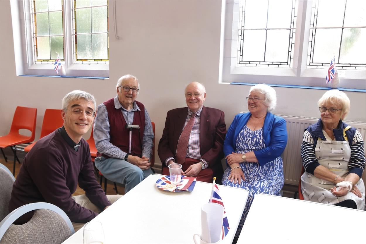 Rector of St. James' Christleton with family  Rector of St. James' Christleton with family