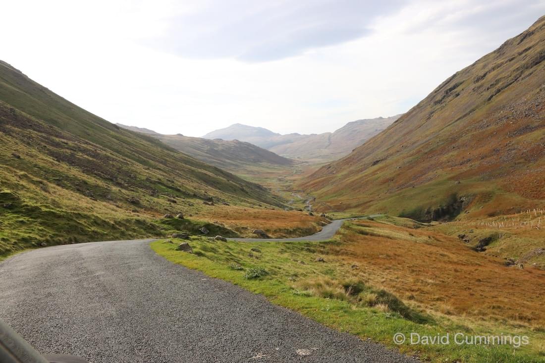 View of the Hardknott Pass