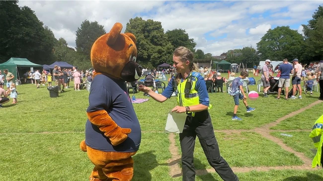 Bear receives Police Medal  Bear receives Police Medal
