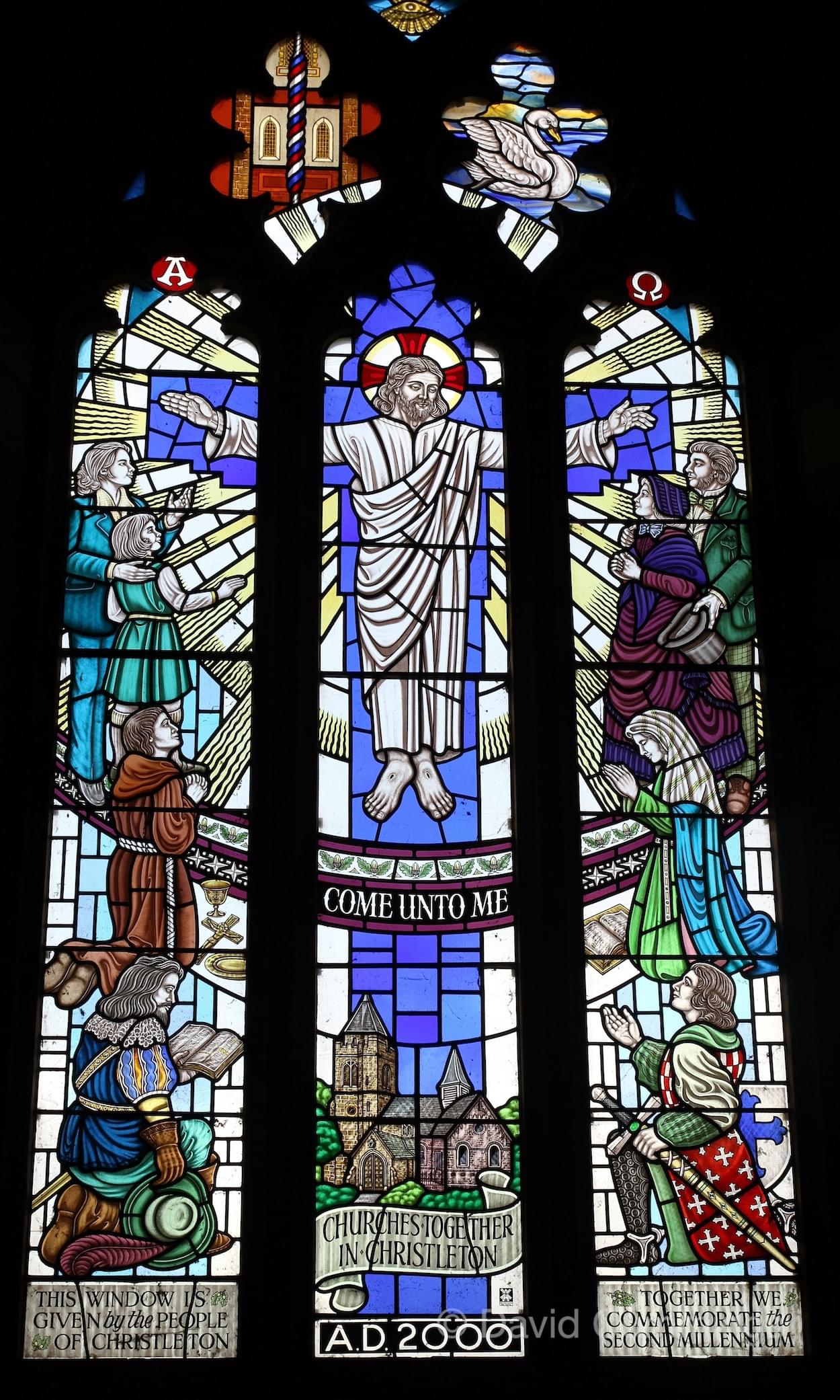 Millennium Window by Bill Davies in the Wirral