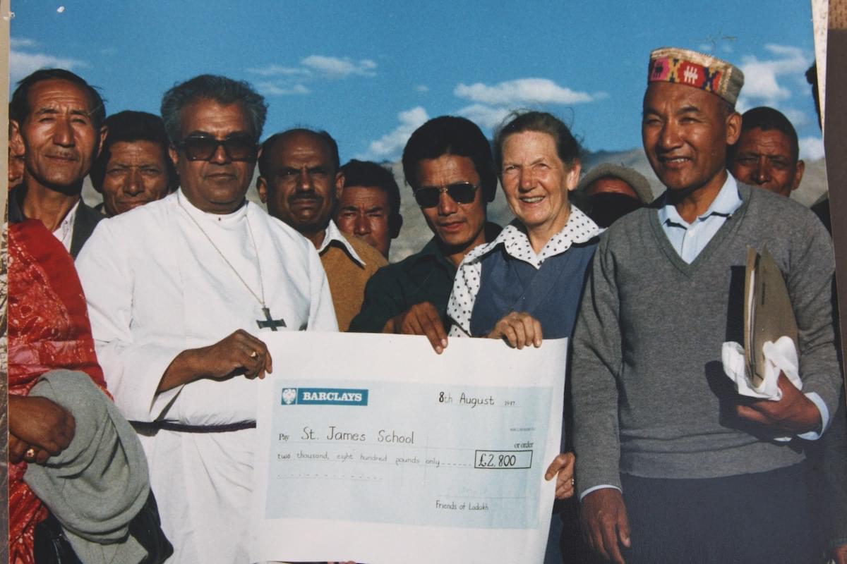 Fundraising Cheque from Christleton  Fundraising Cheque from Christleton