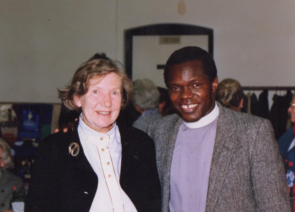 Gertude with John Sentamu, Archbishop of York  Gertude with John Sentamu, Archbishop of York