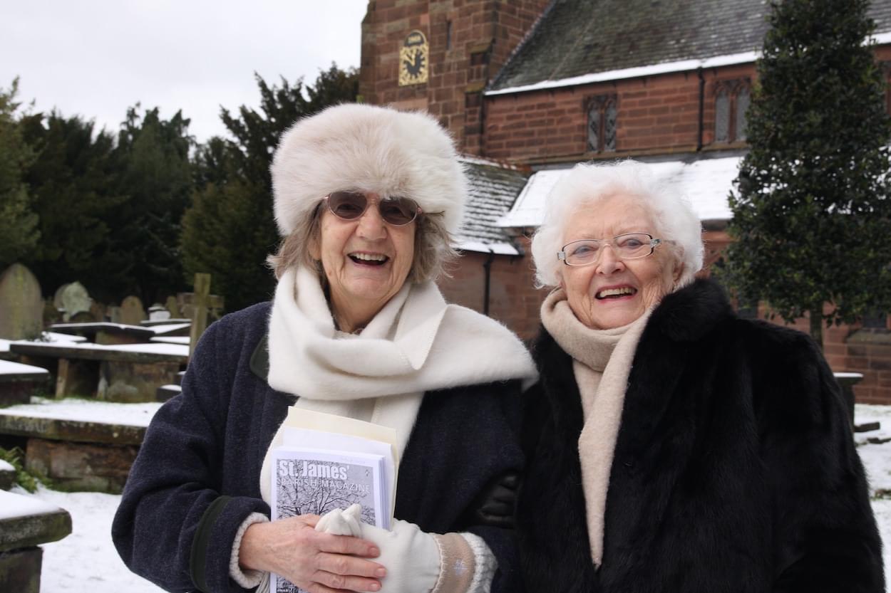 Gertrude with Margaret Croston  Gertrude with Margaret Croston