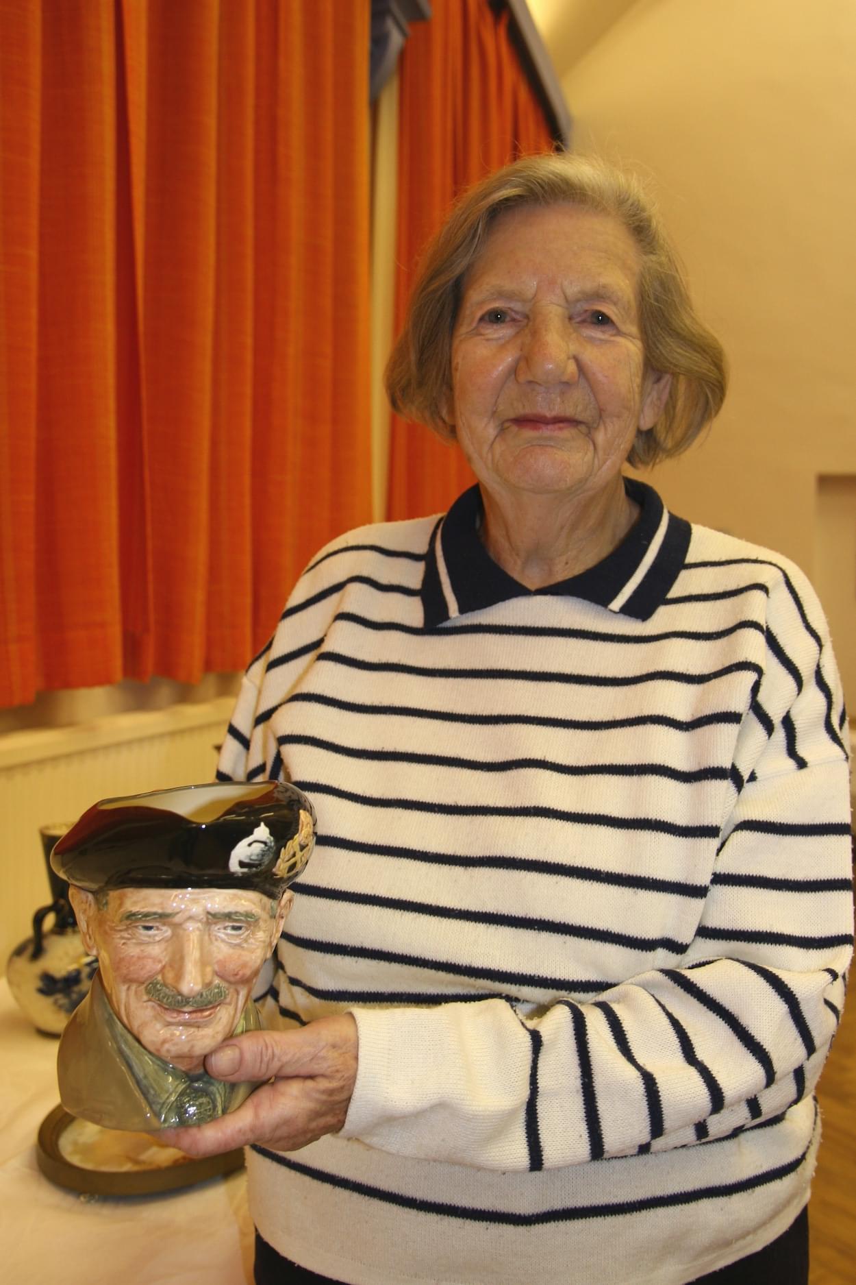 Gertude with a Toby Jug of Montgomery  Gertude with a Toby Jug of Montgomery