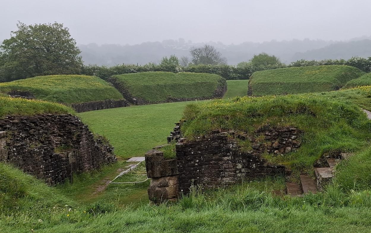 Roman Amphitheatre at Caerleon  Roman Amphitheatre at Caerleon