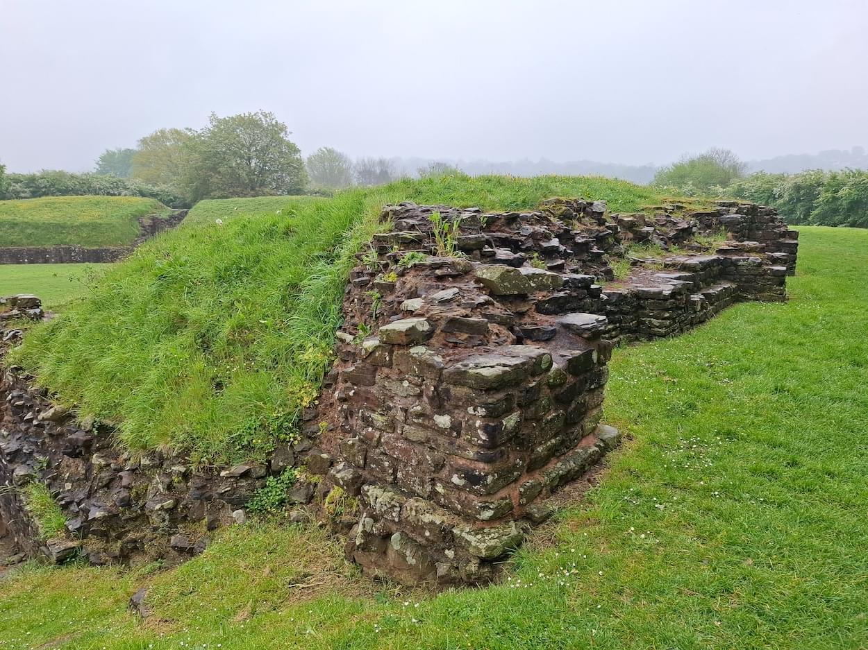 Outer Wall at Caerleon  Outer Wall at Caerleon