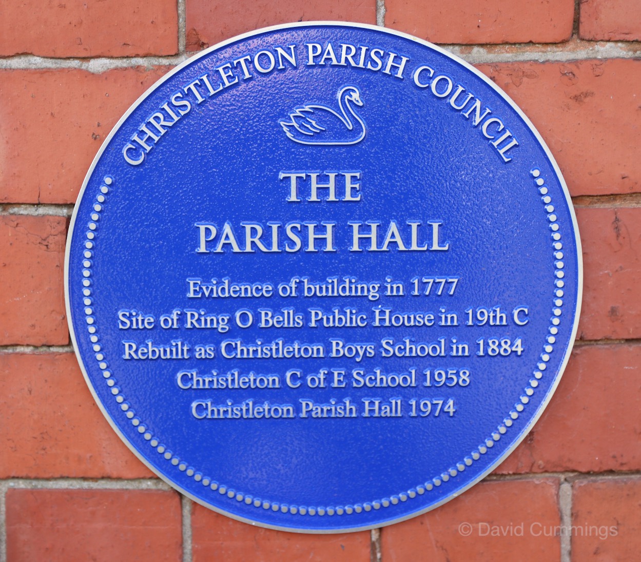 The Parish Hall Plaque  The Parish Hall Plaque