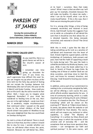 Parish Magazine March 2019