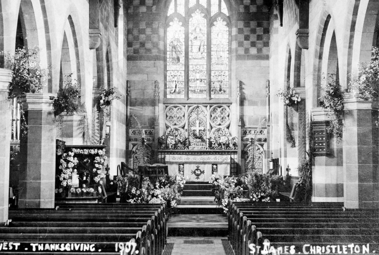  Harvest at St. James', Christleton in 1907 