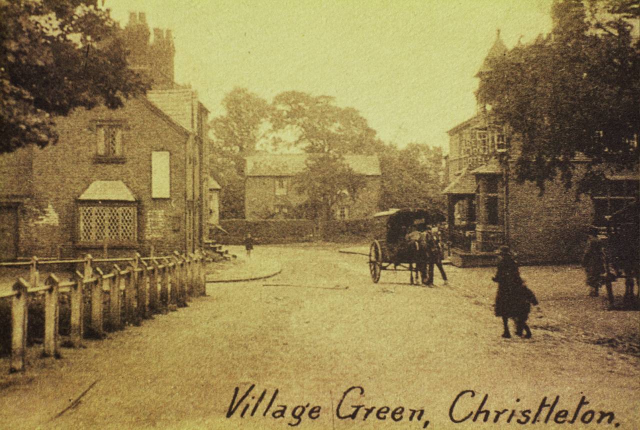  Village Green in Christleton with a Bread Cart 