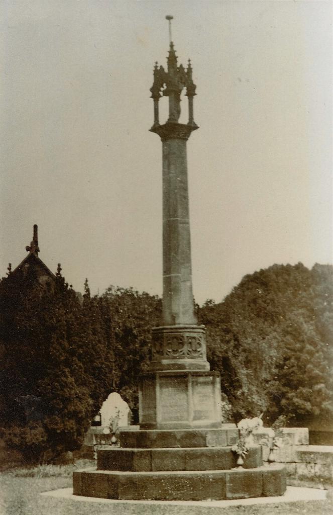 The old war memorial in the village of Christleton