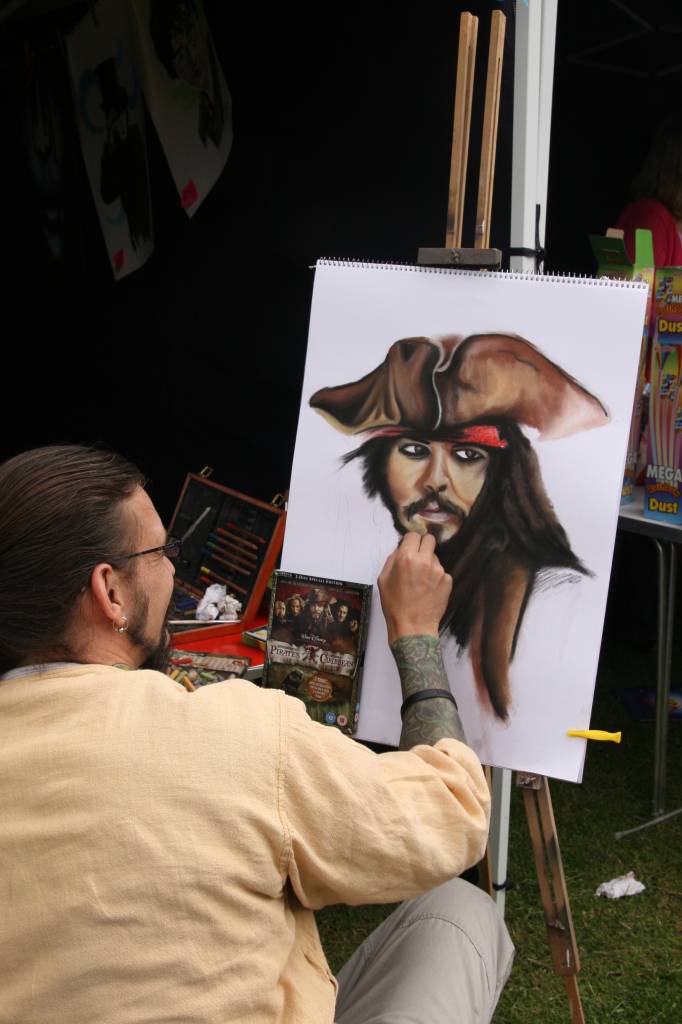 Captain Jack Sparrow at the 2008 Christleton Fete and not a Black Pearl in sight