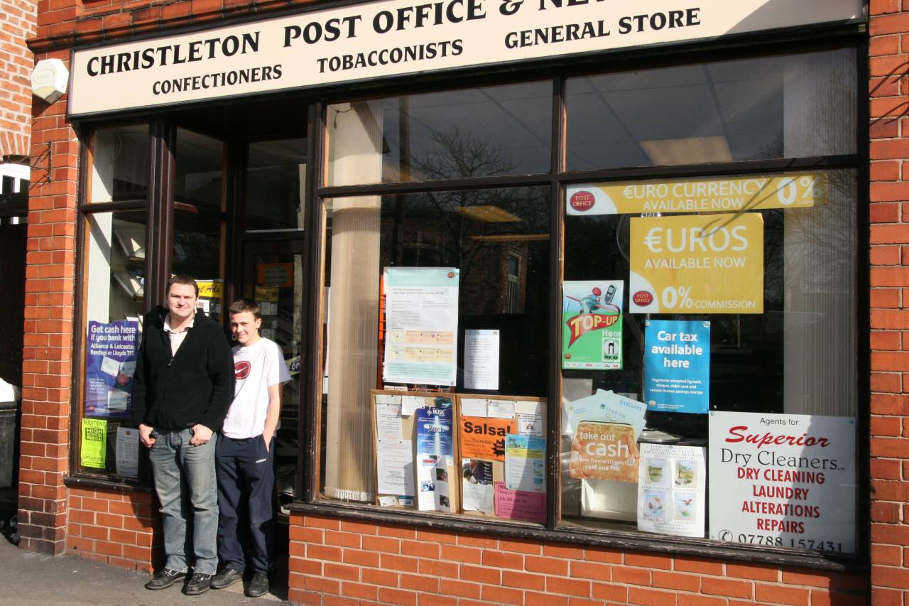 Post Office Stores in Village Road, Christleton run by the Jackson family