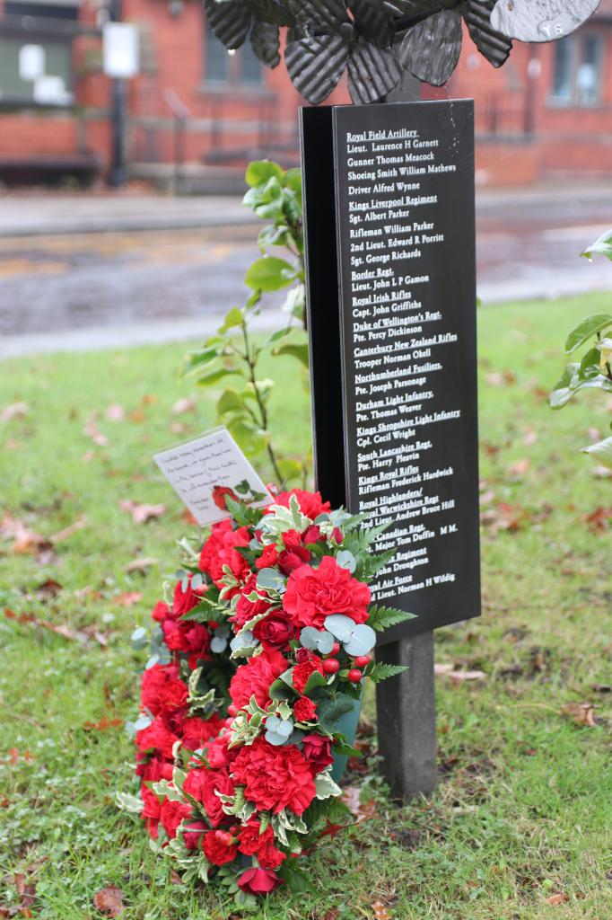 Christleton's new village War Memorial